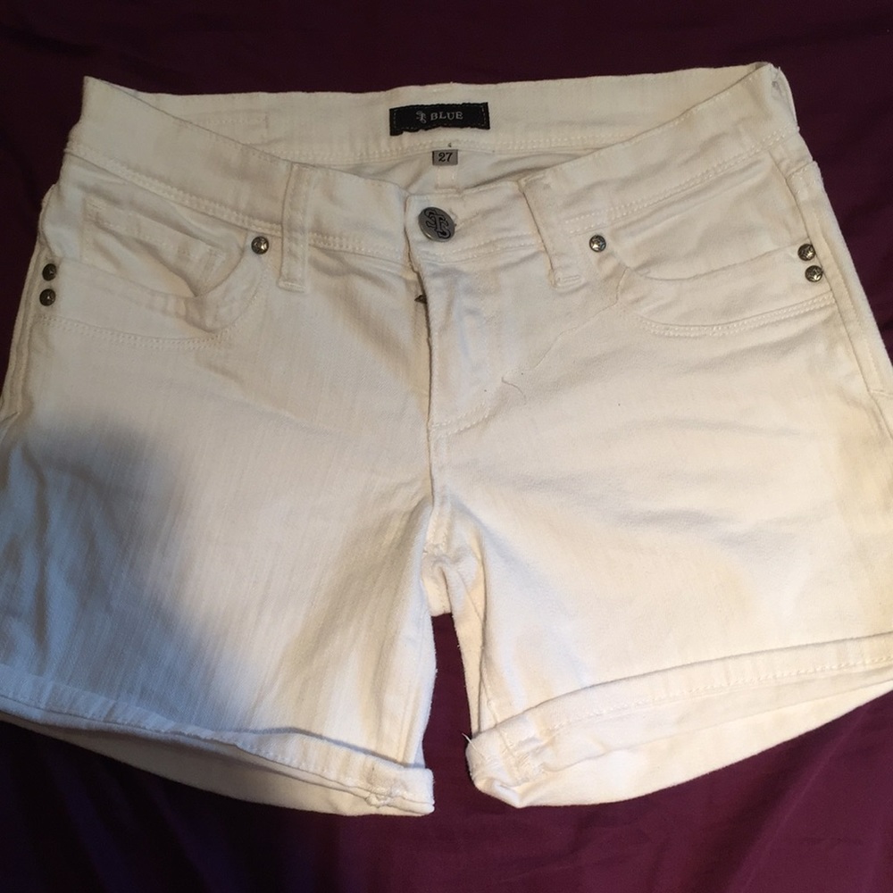 Nordstrom white jean shorts